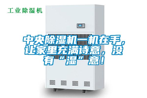 中央除濕機(jī)一機(jī)在手，讓家里充滿詩(shī)意，沒有“濕”意！
