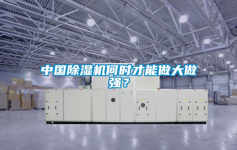 中國除濕機(jī)何時才能做大做強(qiáng)？