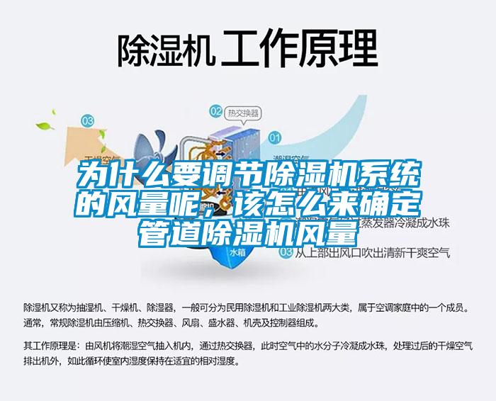 為什么要調(diào)節(jié)除濕機(jī)系統(tǒng)的風(fēng)量呢，該怎么來確定管道除濕機(jī)風(fēng)量