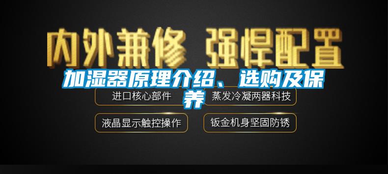 加濕器原理介紹、選購(gòu)及保養(yǎng)
