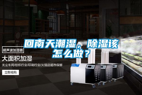 回南天潮濕，除濕該怎么做？