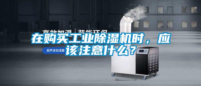 在購買工業(yè)除濕機時，應該注意什么？
