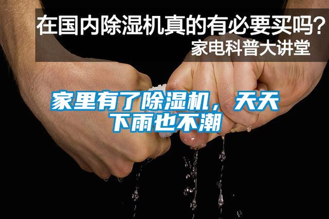 家里有了除濕機，天天下雨也不潮