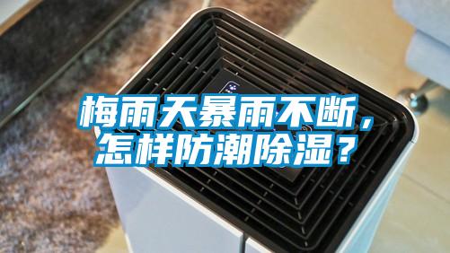 梅雨天暴雨不斷，怎樣防潮除濕？