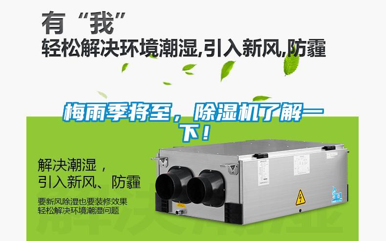 梅雨季將至，除濕機(jī)了解一下！
