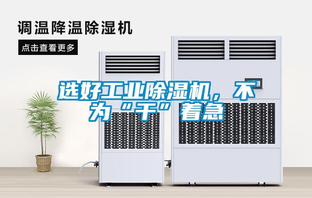 選好工業(yè)除濕機(jī)，不為“干”著急