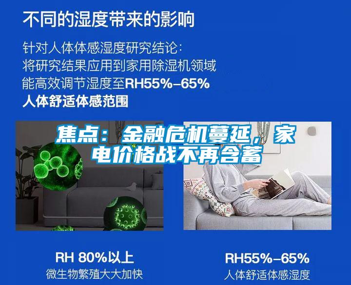 焦點：金融危機蔓延，家電價格戰(zhàn)不再含蓄