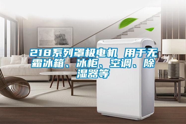 218系列罩極電機(jī) 用于無霜冰箱、冰柜、空調(diào)、除濕器等
