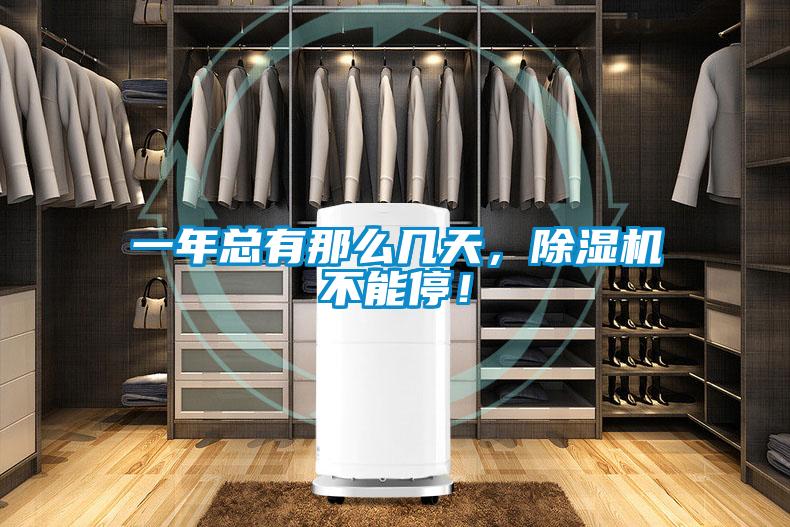 一年總有那么幾天，除濕機不能停！