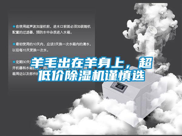 羊毛出在羊身上，超低價(jià)除濕機(jī)謹(jǐn)慎選