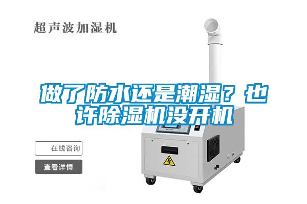 做了防水還是潮濕？也許除濕機沒開機