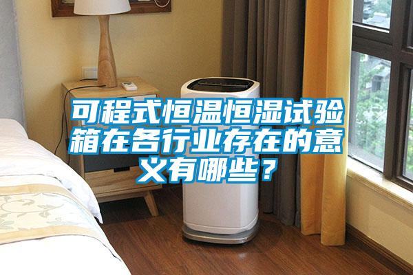 可程式恒溫恒濕試驗(yàn)箱在各行業(yè)存在的意義有哪些？