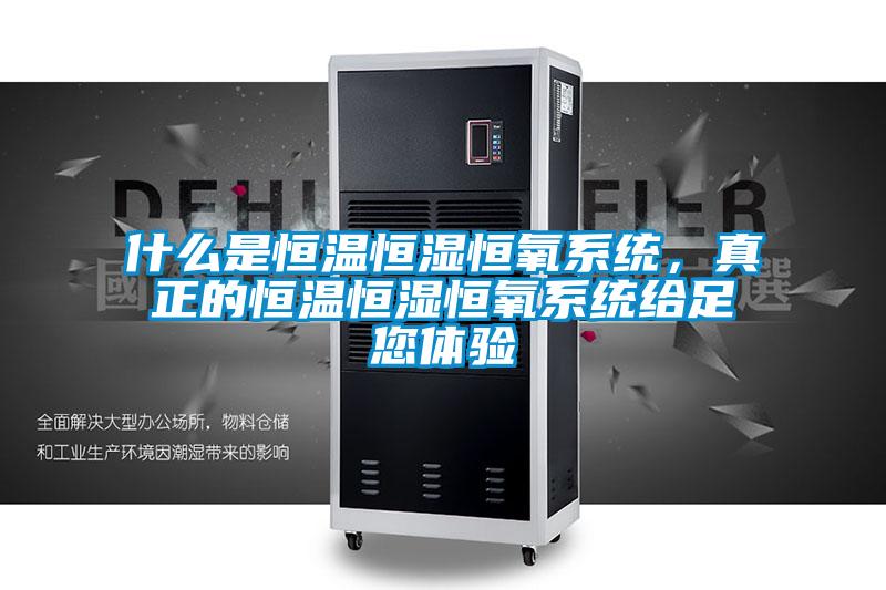 什么是恒溫恒濕恒氧系統(tǒng)，真正的恒溫恒濕恒氧系統(tǒng)給足您體驗