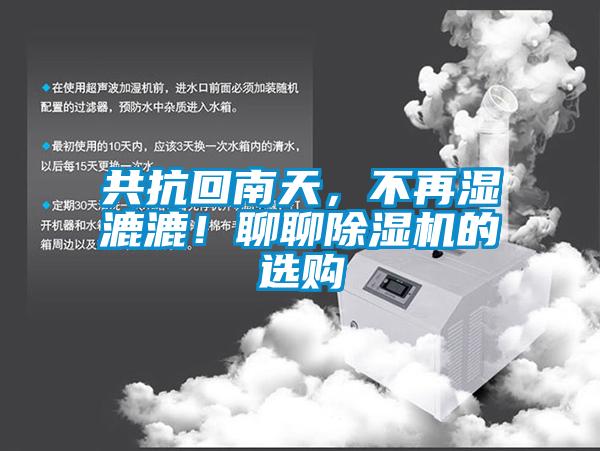 共抗回南天，不再濕漉漉！聊聊除濕機的選購