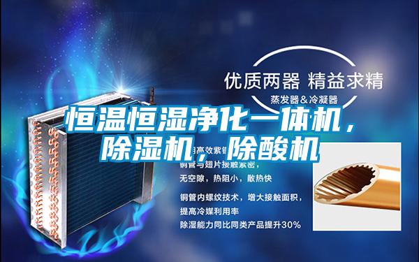 恒溫恒濕凈化一體機(jī)，除濕機(jī)，除酸機(jī)