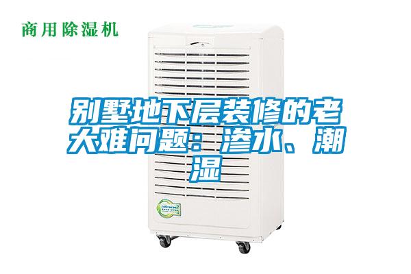 別墅地下層裝修的老大難問題：滲水、潮濕