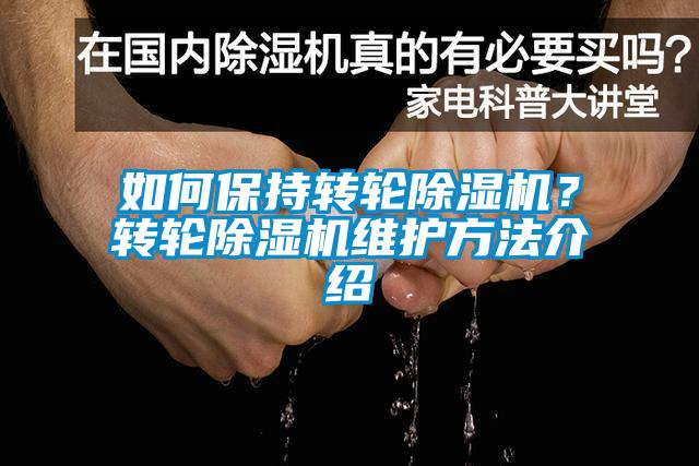 如何保持轉輪除濕機？轉輪除濕機維護方法介紹