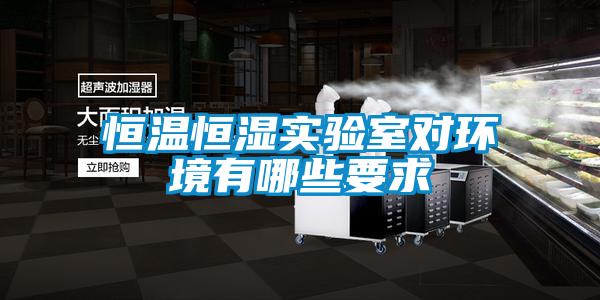恒溫恒濕實(shí)驗(yàn)室對環(huán)境有哪些要求
