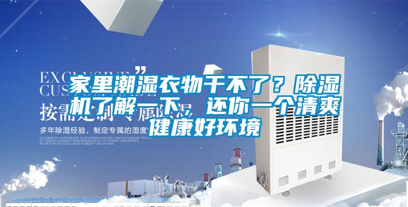家里潮濕衣物干不了？除濕機(jī)了解一下，還你一個(gè)清爽健康好環(huán)境