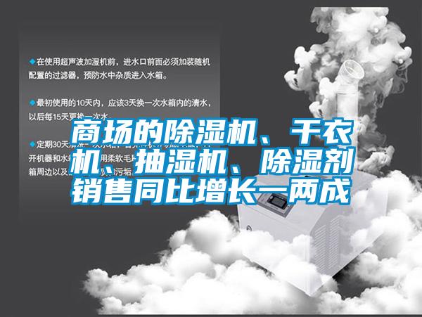 商場(chǎng)的除濕機(jī)、干衣機(jī)、抽濕機(jī)、除濕劑銷售同比增長(zhǎng)一兩成