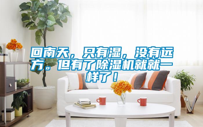 回南天，只有濕，沒有遠(yuǎn)方。但有了除濕機(jī)就就一樣了！