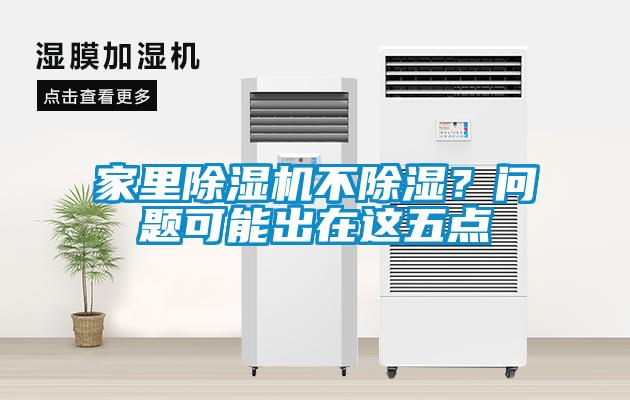 家里除濕機(jī)不除濕？問題可能出在這五點(diǎn)