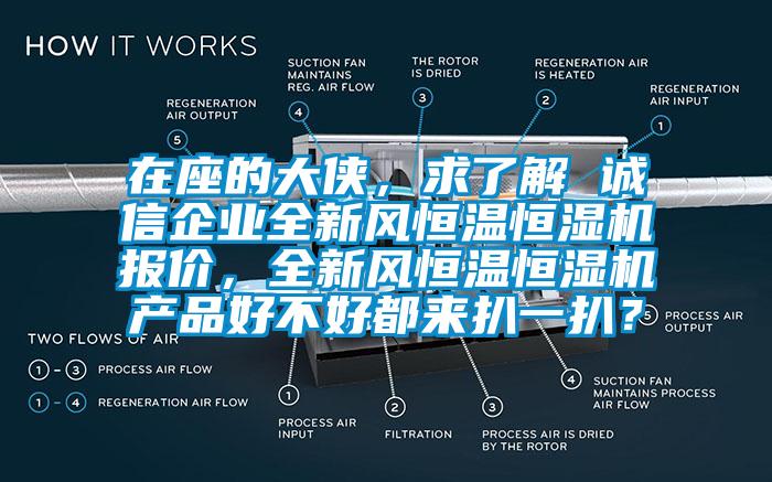 在座的大俠，求了解 誠信企業(yè)全新風(fēng)恒溫恒濕機報價，全新風(fēng)恒溫恒濕機產(chǎn)品好不好都來扒一扒？