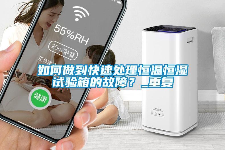 如何做到快速處理恒溫恒濕試驗箱的故障？_重復(fù)