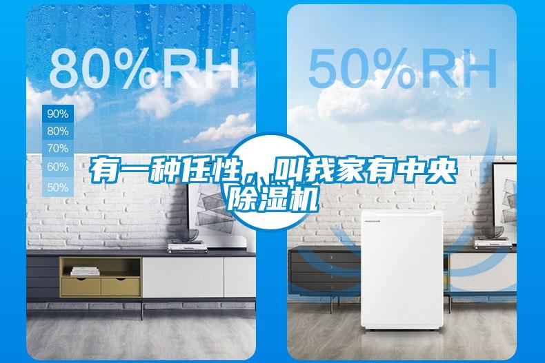有一種任性，叫我家有中央除濕機