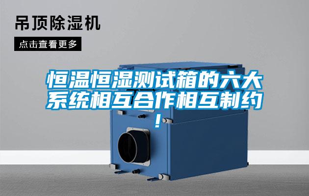 恒溫恒濕測(cè)試箱的六大系統(tǒng)相互合作相互制約！