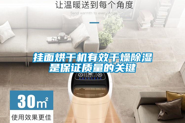 掛面烘干機有效干燥除濕是保證質(zhì)量的關(guān)鍵