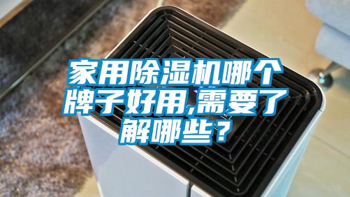 家用除濕機哪個牌子好用,需要了解哪些？