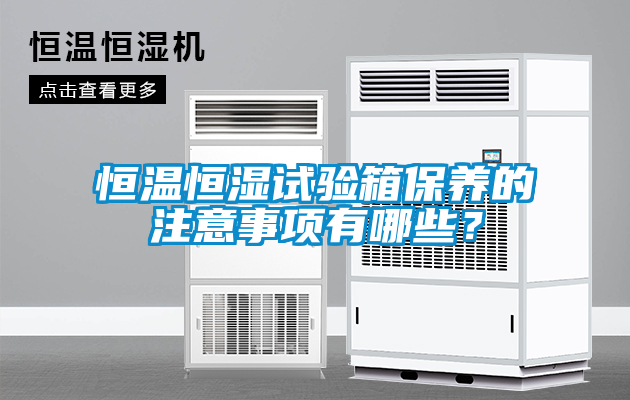 恒溫恒濕試驗(yàn)箱保養(yǎng)的注意事項(xiàng)有哪些？