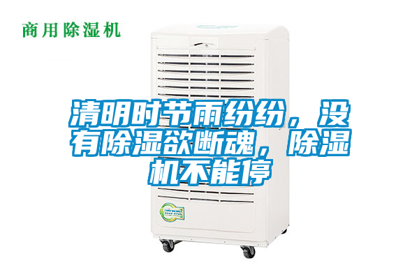 清明時節(jié)雨紛紛，沒有除濕欲斷魂，除濕機不能停