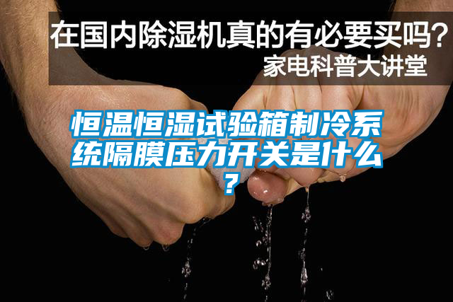 恒溫恒濕試驗(yàn)箱制冷系統(tǒng)隔膜壓力開(kāi)關(guān)是什么？