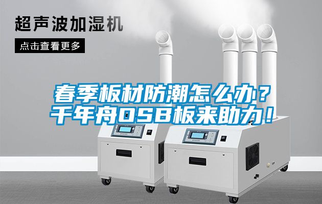 春季板材防潮怎么辦？千年舟OSB板來(lái)助力！