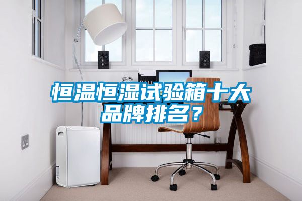 恒溫恒濕試驗箱十大品牌排名？