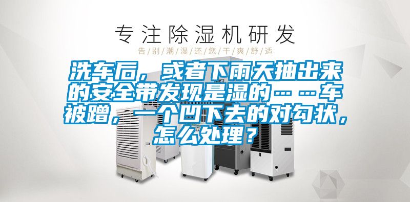 洗車后，或者下雨天抽出來的安全帶發(fā)現(xiàn)是濕的……車被蹭，一個(gè)凹下去的對勾狀，怎么處理？