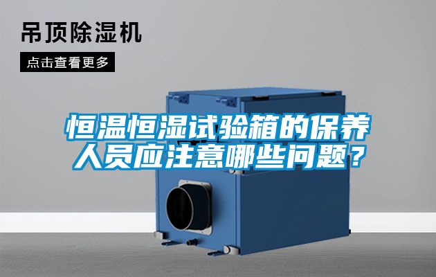 恒溫恒濕試驗(yàn)箱的保養(yǎng)人員應(yīng)注意哪些問(wèn)題？