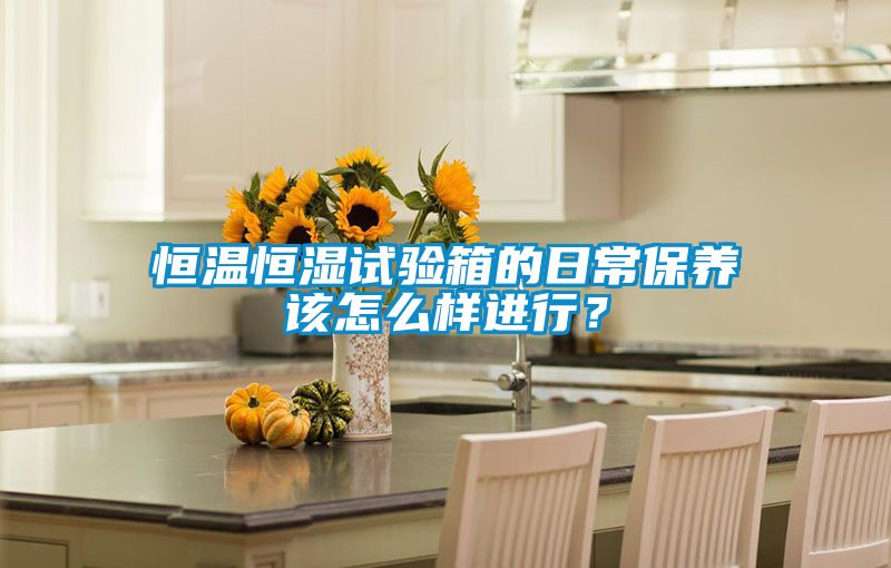 恒溫恒濕試驗箱的日常保養(yǎng)該怎么樣進行？