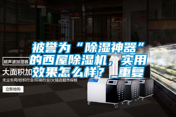 被譽(yù)為“除濕神器”的西屋除濕機(jī)，實用效果怎么樣？_重復(fù)