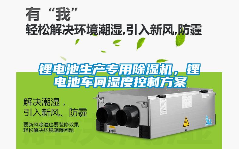 鋰電池生產(chǎn)專用除濕機(jī)，鋰電池車間濕度控制方案
