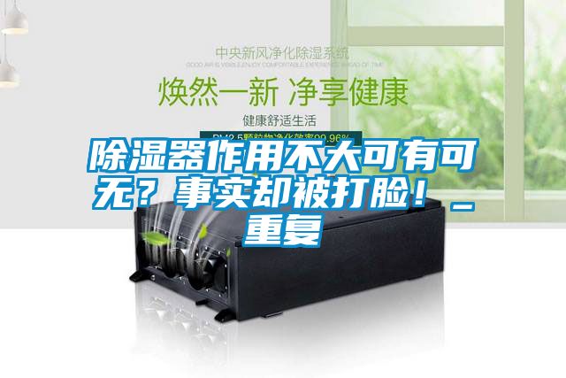 除濕器作用不大可有可無？事實卻被打臉！_重復