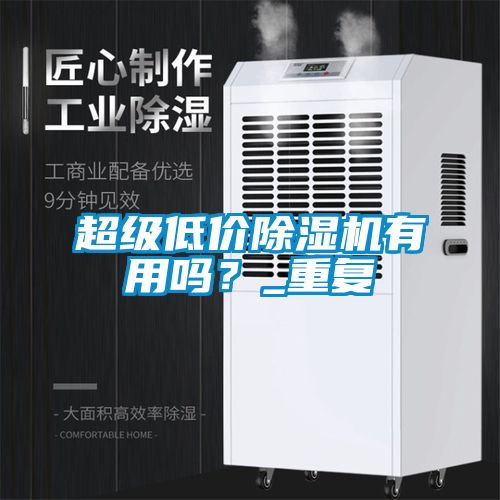 超級低價除濕機有用嗎？_重復(fù)