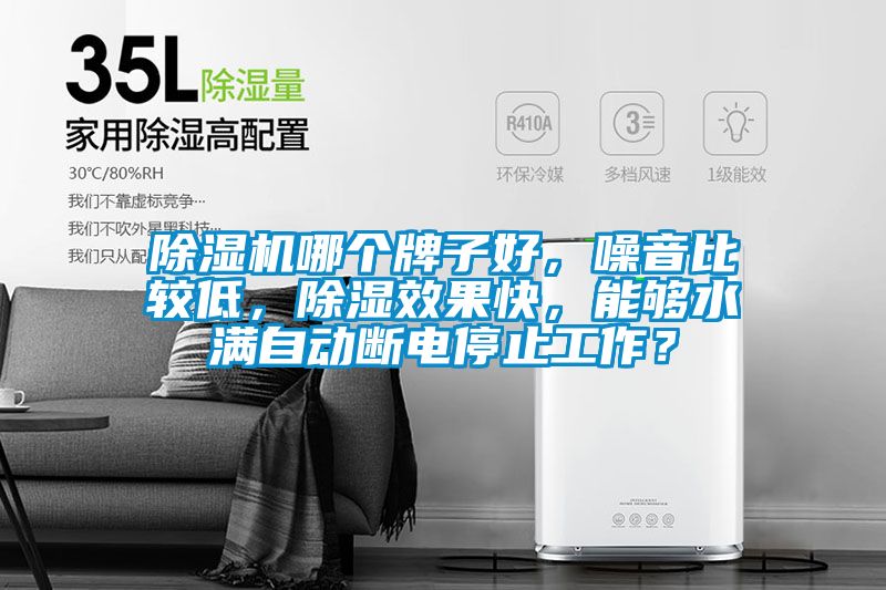 除濕機(jī)哪個(gè)牌子好，噪音比較低，除濕效果快，能夠水滿(mǎn)自動(dòng)斷電停止工作？