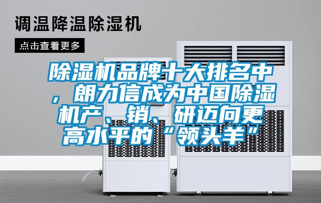 除濕機品牌十大排名中，朗力信成為中國除濕機產(chǎn)、銷、研邁向更高水平的“領(lǐng)頭羊”