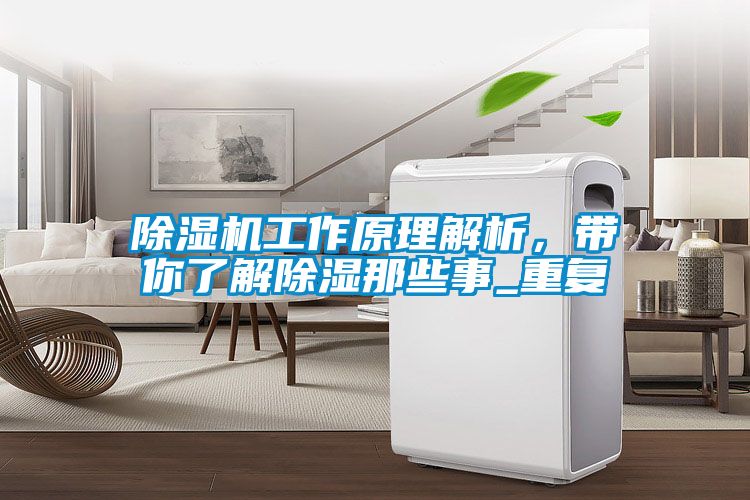 除濕機(jī)工作原理解析，帶你了解除濕那些事_重復(fù)