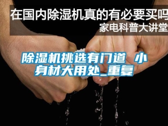 行業(yè)新聞除濕機(jī)挑選有門(mén)道 小身材大用處_重復(fù)