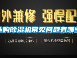 行業(yè)新聞選購除濕機(jī)常見問題有哪些