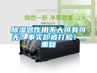 行業(yè)新聞除濕器作用不大可有可無？事實卻被打臉！_重復(fù)